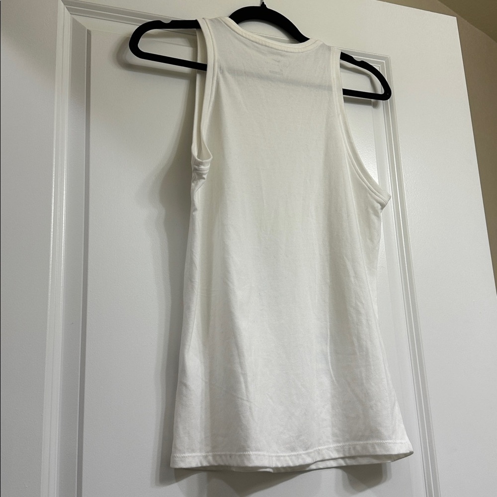 Nike White Tank Top with Blue and Yellow Graphic- size XS - Picture 3 of 3